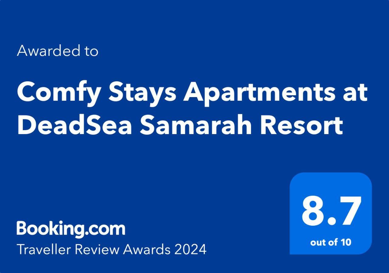 Comfy Stays Sea View Apartments At Deadsea Samarah Resort Sweimeh Exteriör bild